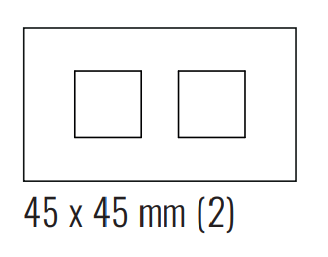 EKINEX EK-S2E-CHA Surface plate (71 and 20Venti ) rectangular in champagne colour