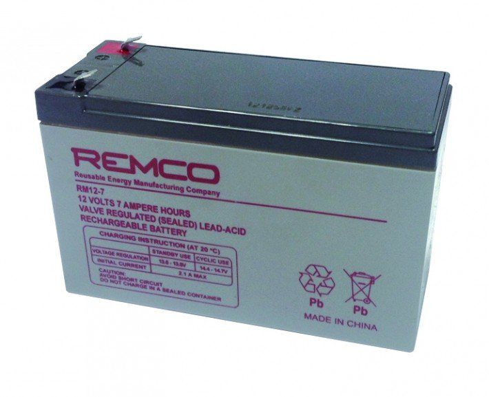 REMCO RM 7-12 12V/7Ah battery