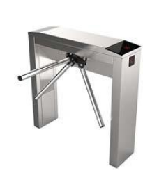 NICE TURNSTILES GUARDM316 Tripod turnstile on single gate intensive use structure - AISI 316 brushed stainless steel