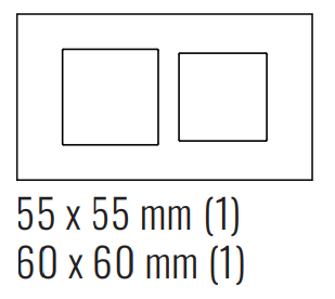 EKINEX EK-S2G-CHA Surface plate (71 and 20Venti ) rectangular in champagne colour