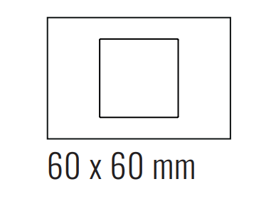 EKINEX EK-DRS-GBQ Deep plate (FF and 71 and 20Venti) rectangular - METAL (ALUMINIUM) aluminum