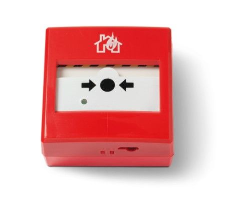 INIM INCENDIO IC0020 Pulsante manuale di allarme convenzionale resettabile - Rosso