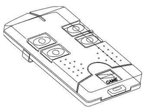 CAME-RICAMBI 119RIR314 TRANSMITTER SHELL - TOP-304A