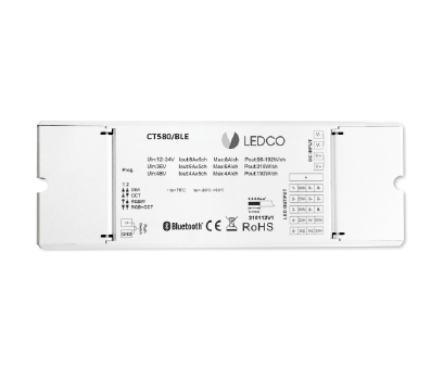 LEDCO CT580/BLE MESH DIMMER/RGB MULTIFUNCTION BLUETOOTH CONTROL UNIT