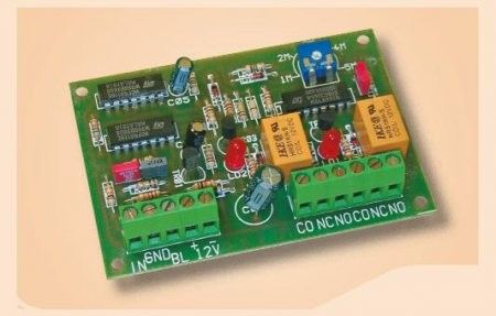 VIMO C1COMODEM Card: 2 timed relays: 12Vcc