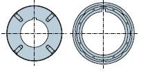 NICE 870.20.00 Round 120 mm Alukon with M8 threaded holes wheel + crown 