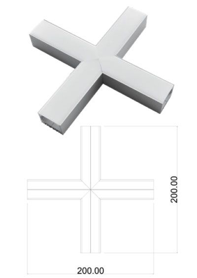 LEDCO CO230C CROSS JOINT FOR MISSING PROFILE PR230