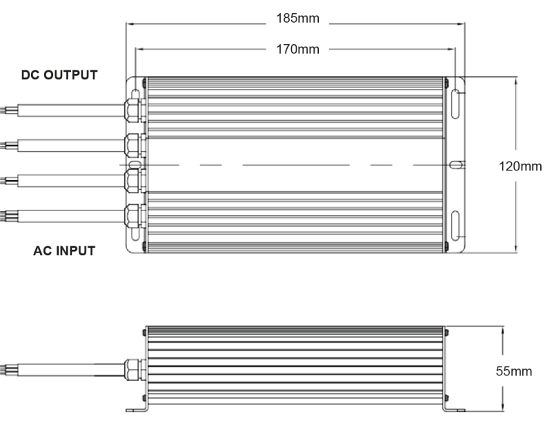 LEDCO TR48300/67 48Vdc 300W IP67 TRANSFORMER