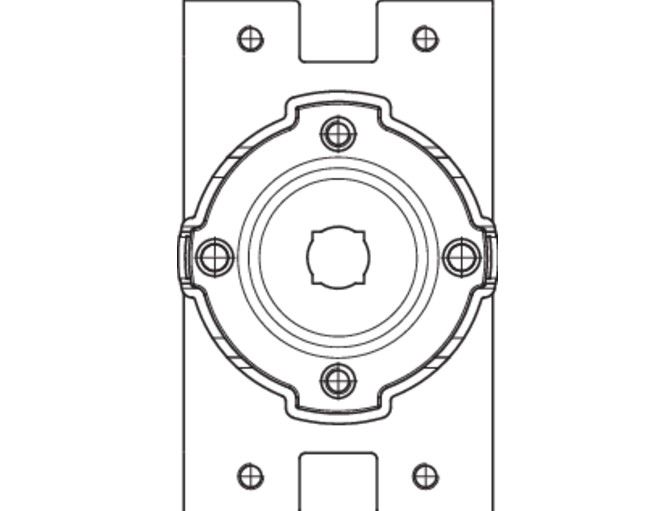 CAME 001YM0159 Supporto rapido in Fe con piastra