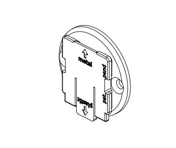 NICE 1023.00.00 Universal white adapter for Coulisse supports (29 mm center distance)