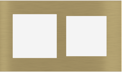 EKINEX EK-S2G-GBB Rectangular surface plate (71 and 20Venti ) in brass colour