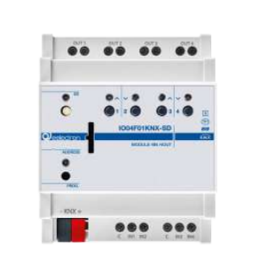 EELECTRON IO04F01KNX-SD UNIVERSAL DIN MODULE 4 IN/4 OUT PLUS + SD CARD