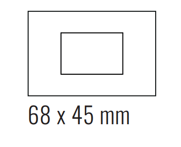 EKINEX EK-DRG-GBB Deep plate (FF and 71 and 20Venti) rectangular - METAL (ALUMINIUM) brass