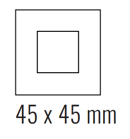 EKINEX EK-DQP-FNI Deep plate (FF and 71 and 20Venti) square - FENIX NTM - black ingo
