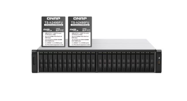 QNAP TS-H2490FU-7302P-256G 24-BAY ALL-FLASH NAS