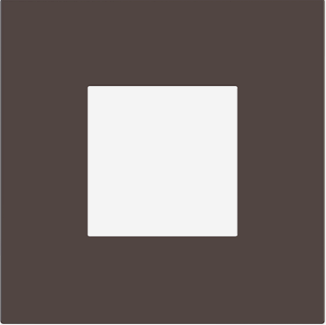 EKINEX EK-SQP-FCC Placca Surface (71 e 20Venti ) quadrata colore cacao orinoco