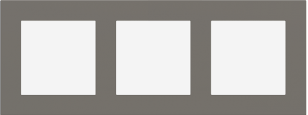 EKINEX EK-D3P-FGL Deep plate (FF and 71 and 20Venti) rectangular - FENIX NTM - London gray