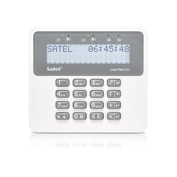 SATEL PRF-LCD-WRL Tastiera LCD wireless bidirezionale per PERFECTA WRL (retroilluminazione bianca)