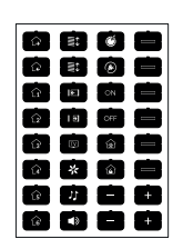 EELECTRON 9025ISD-3 9025 PULSANTE CAPACITIVO KNX, NERO  ISET ICONE - D - 32 ICONE