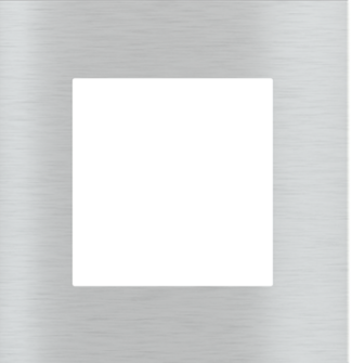 EKINEX EK-SQG-GBQ Surface cover plate (71 and 20Venti ) square aluminum colour