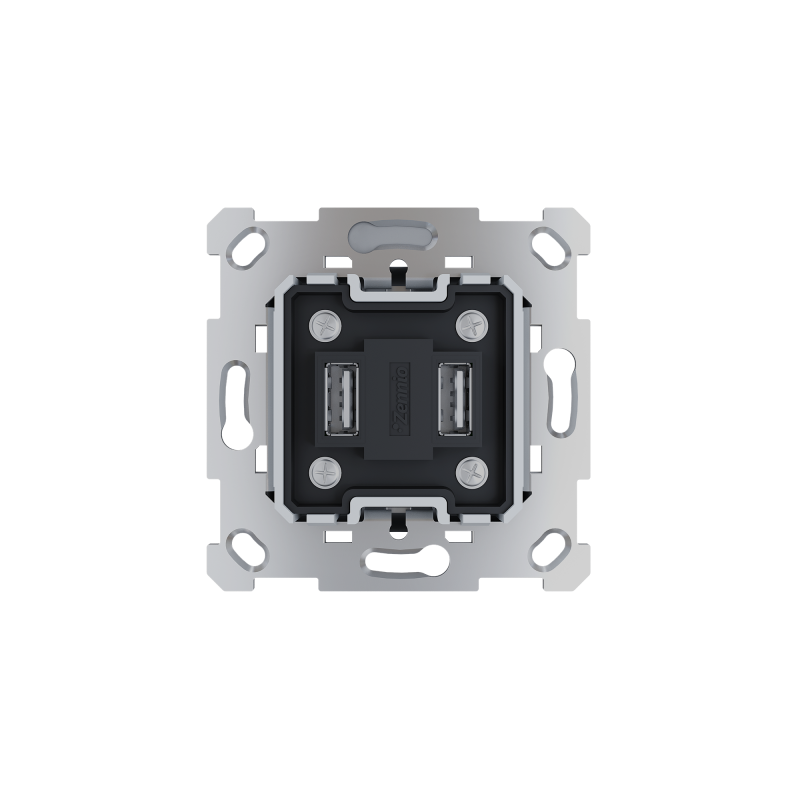 ZENNIO 8300007 Modulo USB doppio 5 V / 3,5 A (55 x 55 mm)