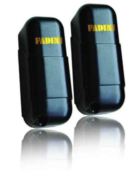 FADINI 570L Coppia di fotocellule ORBITA 57 a raggio infrarosso, trasmettitore senza fili e orientabili