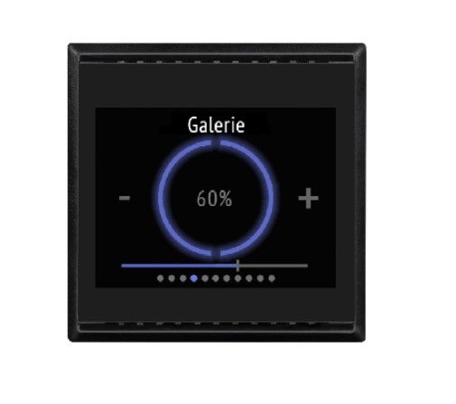 ELSNER 70803 Cala Touch KNX T 3.x CH- jet black RAL 9005 Regolatore ambiente con sensore di temperatura