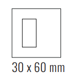 EKINEX EK-SQT-FCC Placca Surface (20Venti ) quadrata colore beige luxor 1 finestra