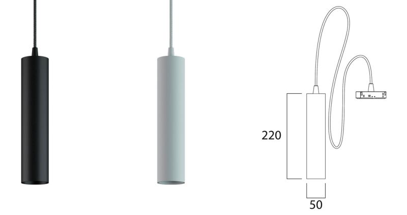 LEDCO MGS10LBC/NE MAGNETIC SUSPENSION 48V 10W 3000K BLACK