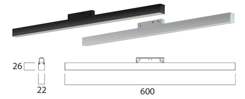 LEDCO MG600LBN/BI LED BAR MAX. 60CM 48V 14.4W 4000K WHITE