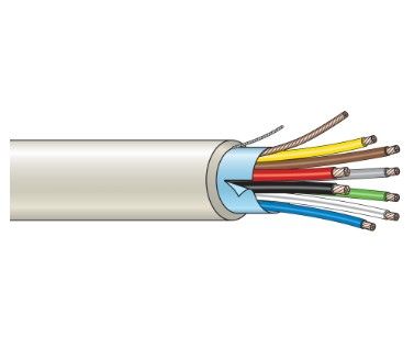 ARITECH ANTINTRUSIONE WC108W-HF Cavo schermato 2x0,75 + 6x0,22, senza alogeni. Matassa da 100 m