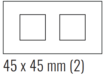 EKINEX EK-D2E-FBL Deep plate (FF and 71 and 20Venti) rectangular - FENIX NTM - luxor beige