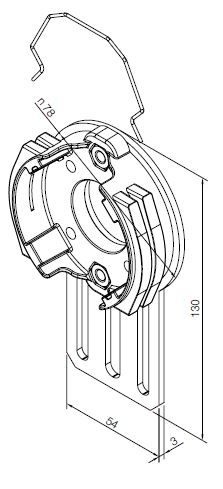 NICE 693.17.00 Adjustable standard support