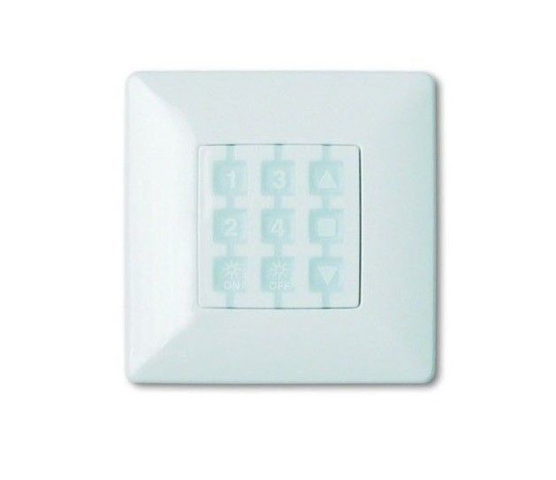 NICE WSW Placca a parete quadrata, bianco 10 Pezzi 