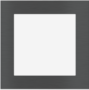 EKINEX EK-PQG-GBU FF/71 (Form/Flank/NF) square plate in METAL (ALUMINIUM) - 1 window