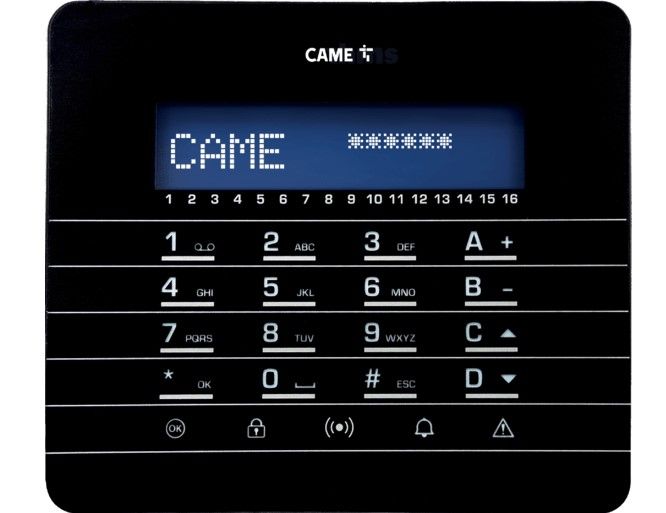 CAME 846CA-0120 PXKTN02 BLACK KEYBOARD FILO SIST.PXC2