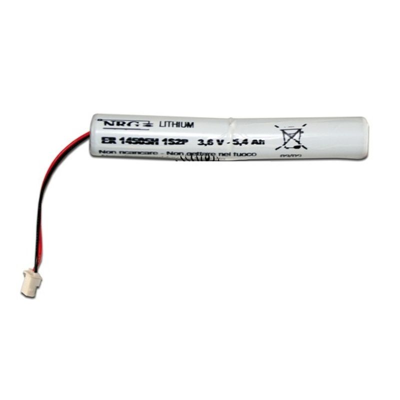 DAITEM MFU01X Pacco di pile al litio 2 x (3.6 V - 2.4 Ah) per barriere SG