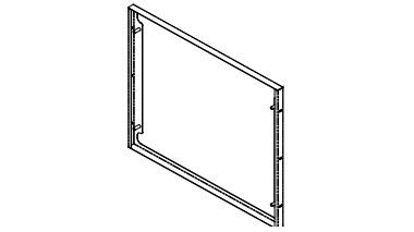 DIVUS MU19F wall mounting kit for recessed installation in plasterboard walls