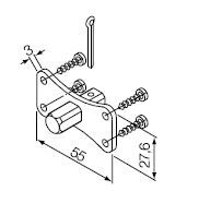 NICE 525.10013/AX 10 mm square pin Era M series supports 45 mm diameter, without emergency operation