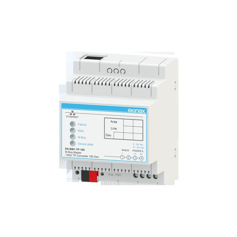 EKINEX EK-BM1-TP-160 Gateway M-Bus Master - KNX TP - 160 dispositivi - compatibile KNX 