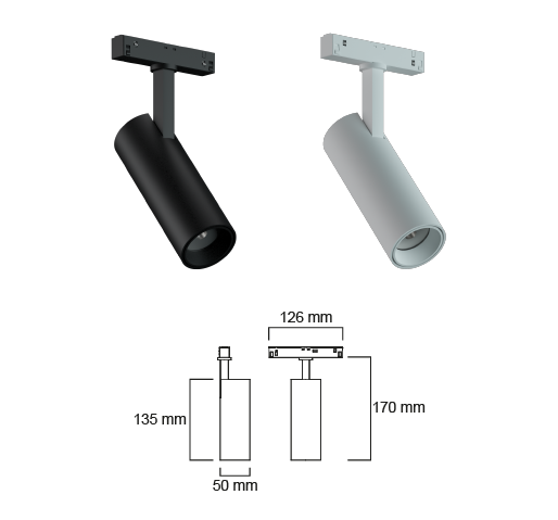 LEDCO MG10LBC/BI MAGNETIC SPOT 48V 10W 3000K WHITE