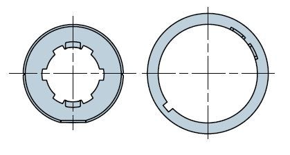 NICE 931.43.00 Round 50x(1.3 to 1.5) wheel + compensated crown 