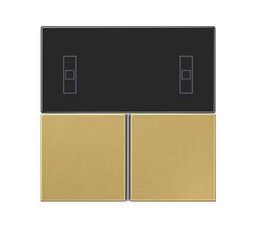 JUNG ME4093TSAC Complete set of buttons for compact KNX environmental controller 4093KRMTSD- mod. LS990- classic brass