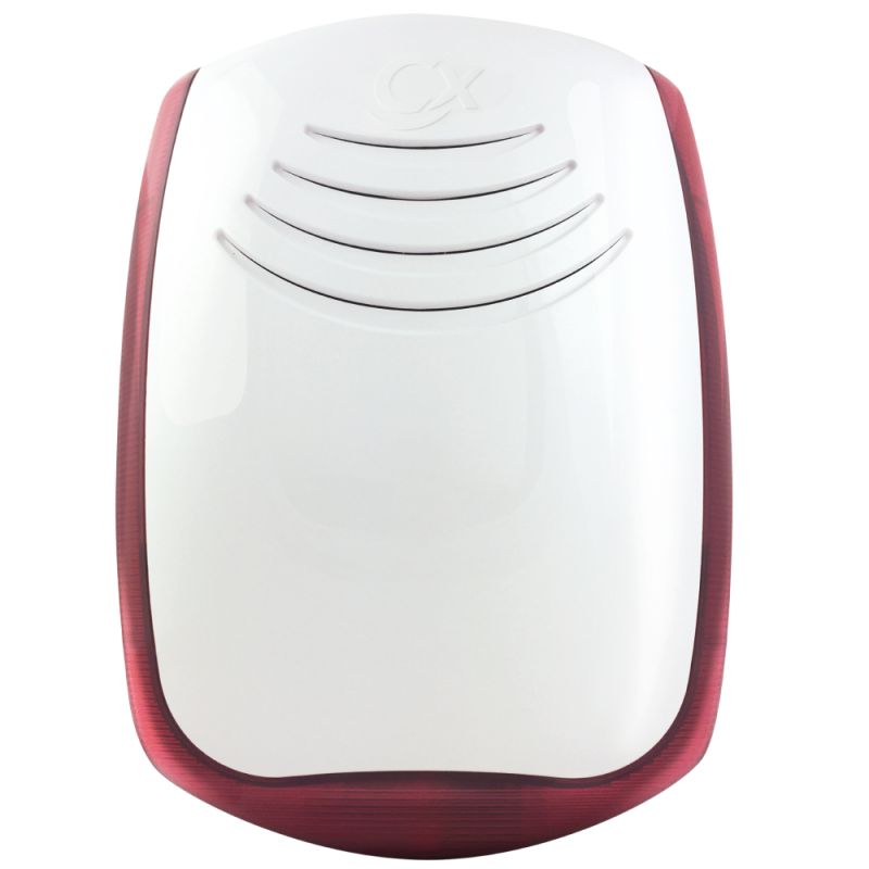 COMBIVOX 62.332 Sirya e-Sound CTW outdoor white with red lamp