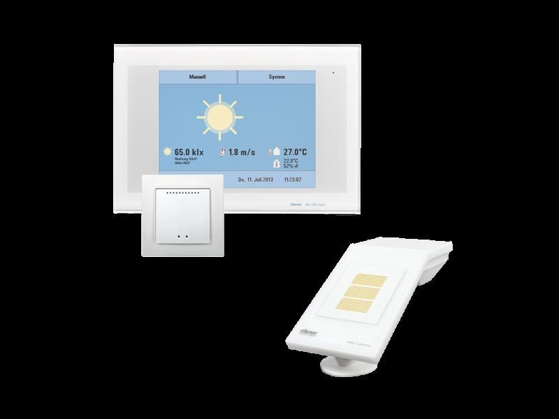 ELSNER 60203 WS1000 Style-8- White building control system for 8 230 V drives