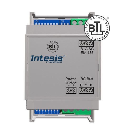 INTESIS INBACMID001I100 Midea Commercial and VRF systems at the BACnet MSTP interface