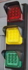 ABTECNO APE-550/3025 TRAFFIC 3 NEW METAL 12/24V ADJUSTABLE TRAFFIC LIGHT 3