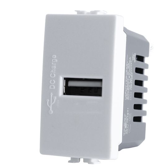 MAPAM 529B Presa Usb (5V=2A 265V) Joy 529B Bianco