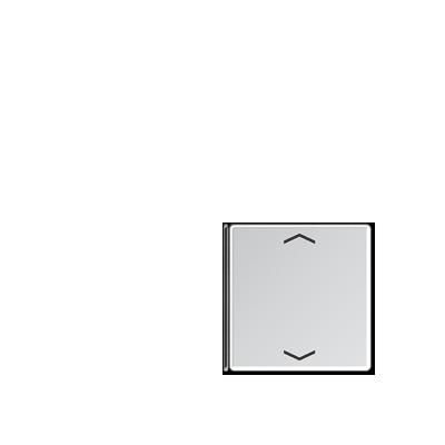 JUNG A404TSAPAL14 Key cover for sensor 4 c-channels. symbol mod. A500- keys 1 and 4- aluminium