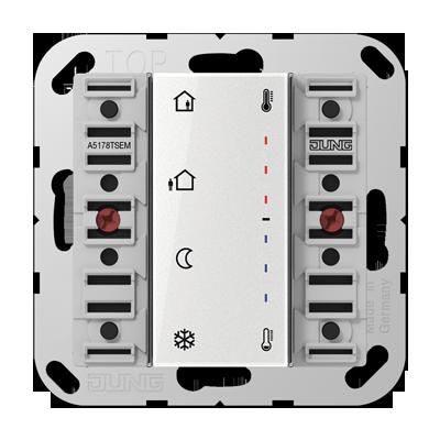 JUNG A5178TSEM Modulo ampliamento controller ambientale 2 canali per gruppo tasti completo- 2 canali- n. art.: A 502 TSA 